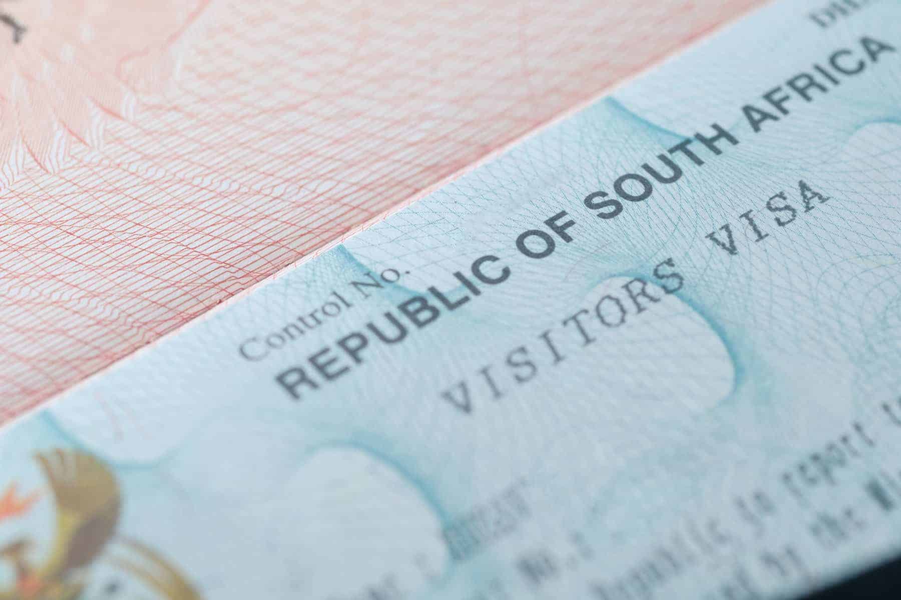 Visitors visa for south africa approved tourist visa done by ez visa immigration